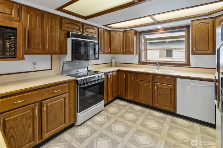 A kitchen lovingly cared for through generations.