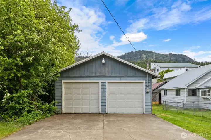 Two car detached garage/shop.