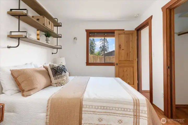 Another view of the primary bedroom on the main level