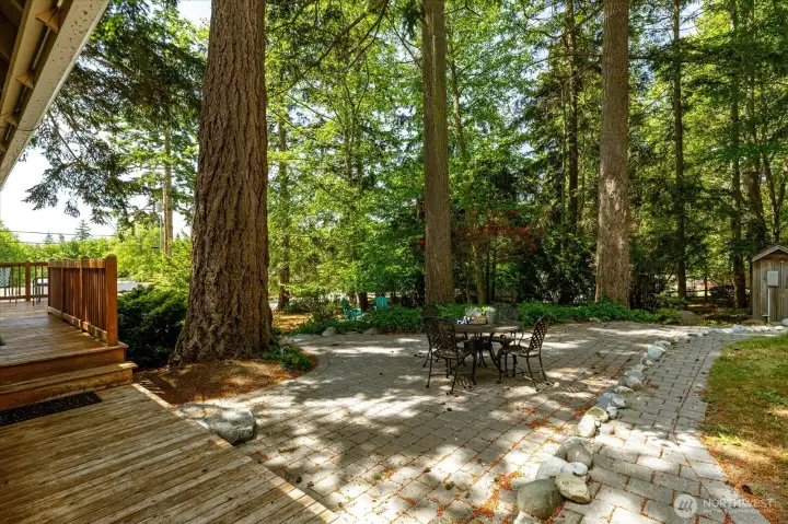 Relaxing patio area
