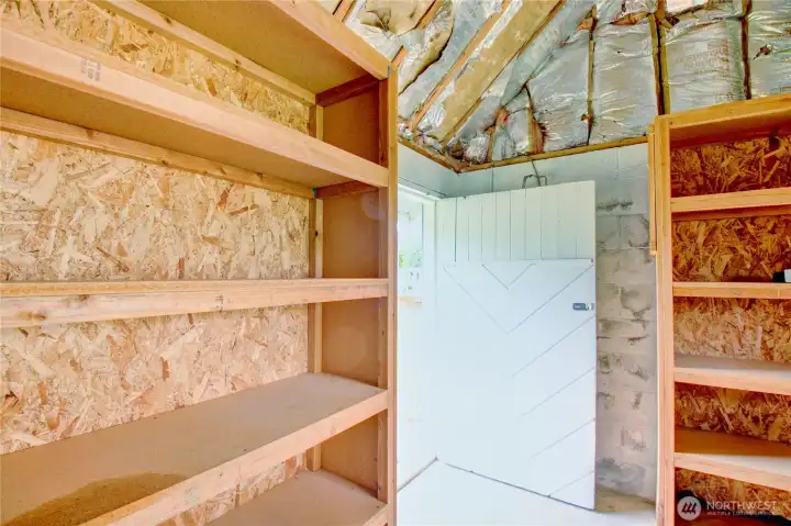 Outbuilding interior. Outbuilding interior.