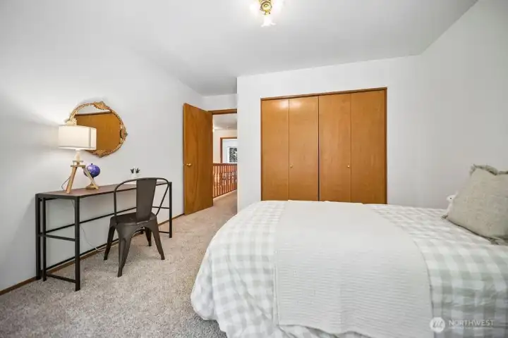 2 of 4 bedrooms on second floor of home.