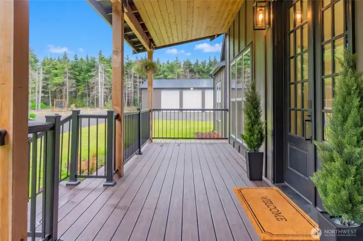 Front porch, peaceful & charming!