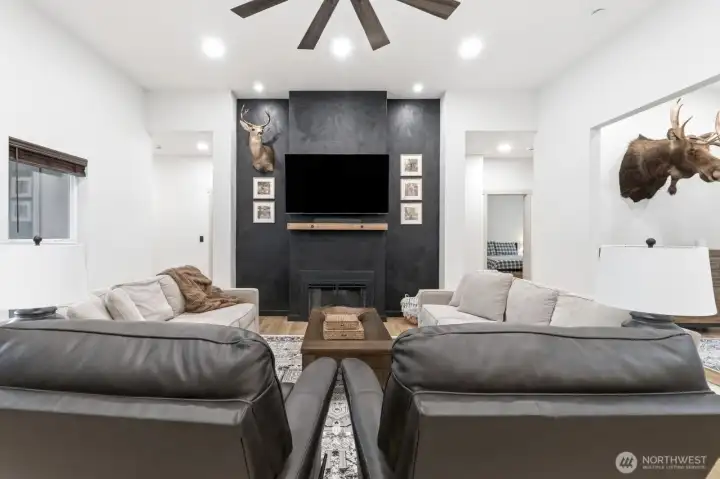 Living room as seen from the kitchen
