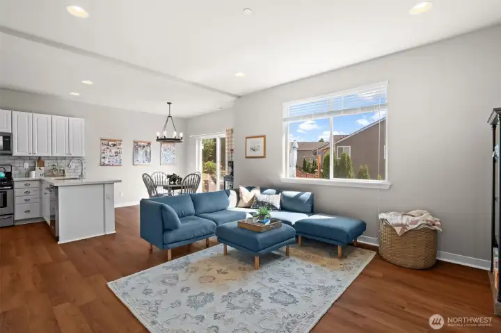 Open concept living Open concept living
