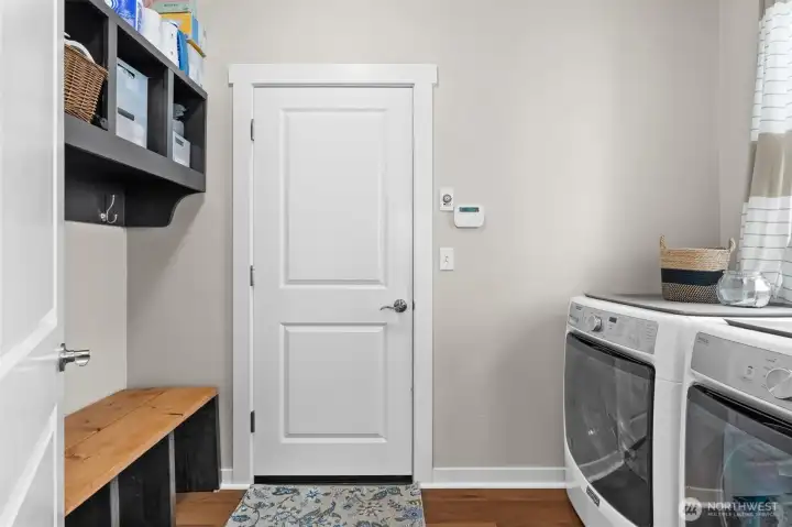 Utility room located off the kitchen Utility room located off the kitchen