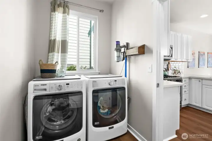 Full-size washer and dryer Full-size washer and dryer