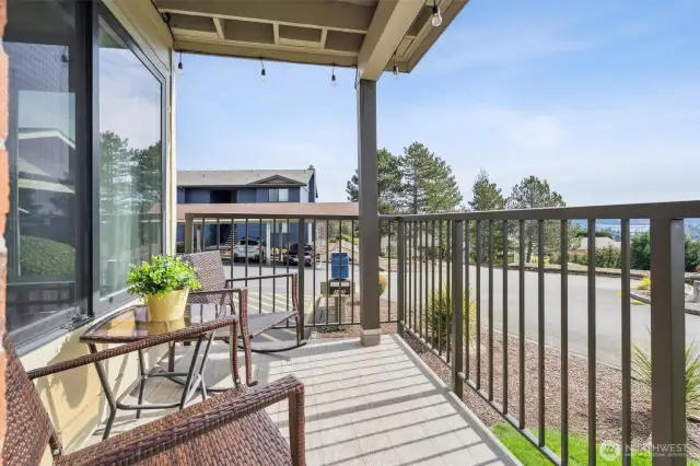 Enjoy the views from your private deck