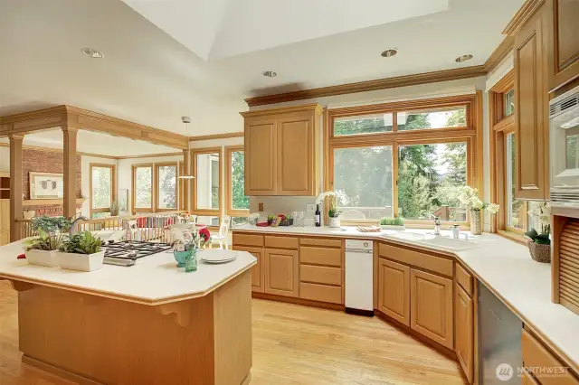 Gorgeous natural lake and territorial views from all main windows