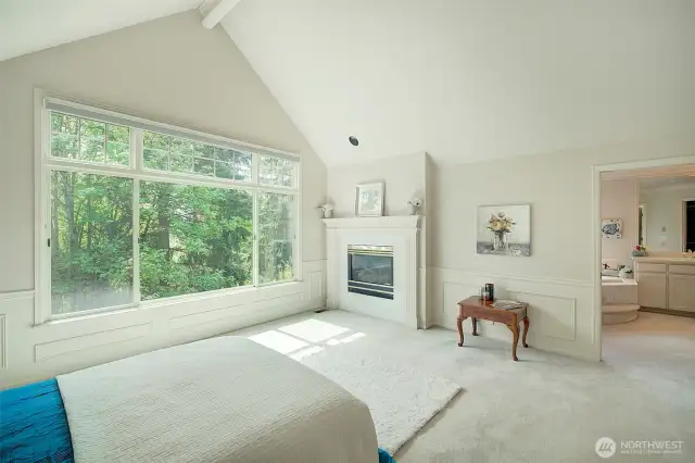 Master suite with 5 PC bath and walk in closet