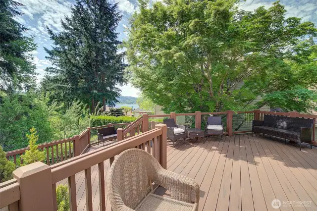 So much private deck space from many levels