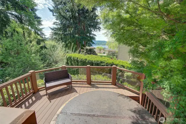 Plenty of sunshine in this private multi level back deck