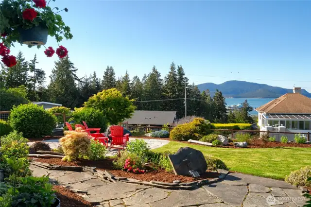 view of the ferry landing from the house