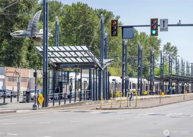 Light Rail Station Right Across the Street