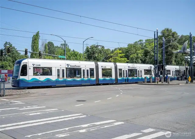 Light Rail Station Right Across the Street