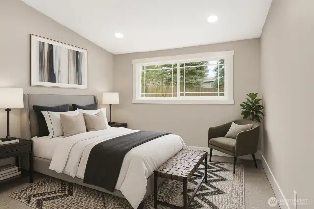 Virtually staged Bed-2