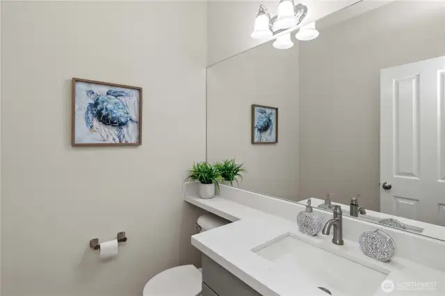 1/2 bath in main floor