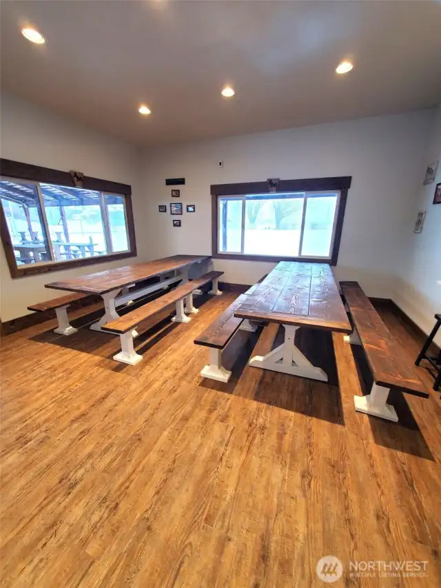 Inside, A/C, eating area