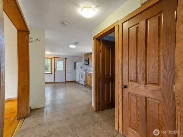 Hall closet and access to downstairs