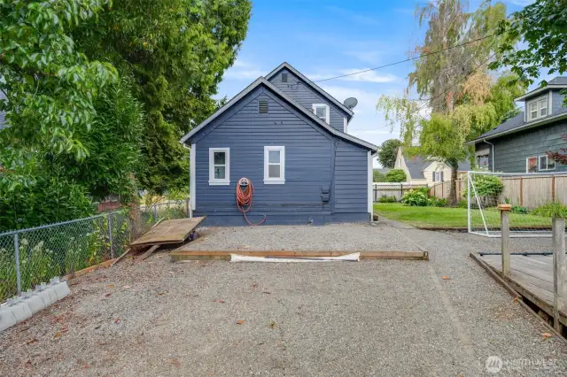 Perfect spot for parking, a trampoline, above ground pool, or whatever your heart desires!