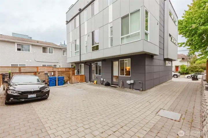 Offstreet Parking and back entrance