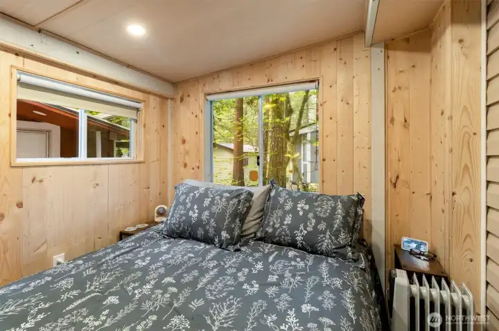 Private sleeping space in side addtion.
