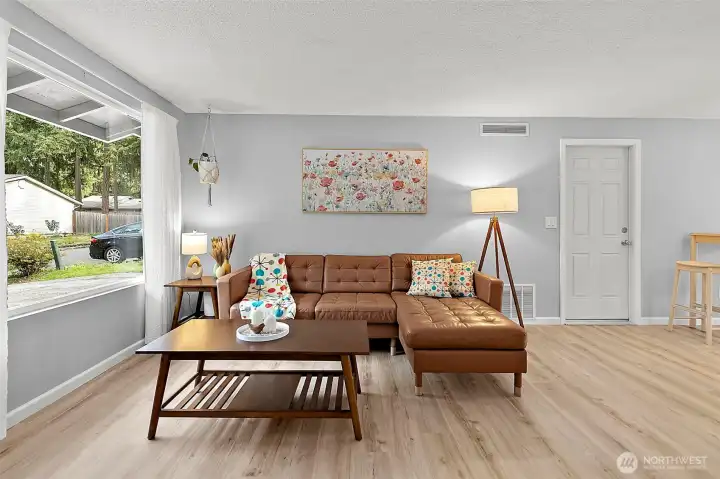 Front room perfect for entertaining.