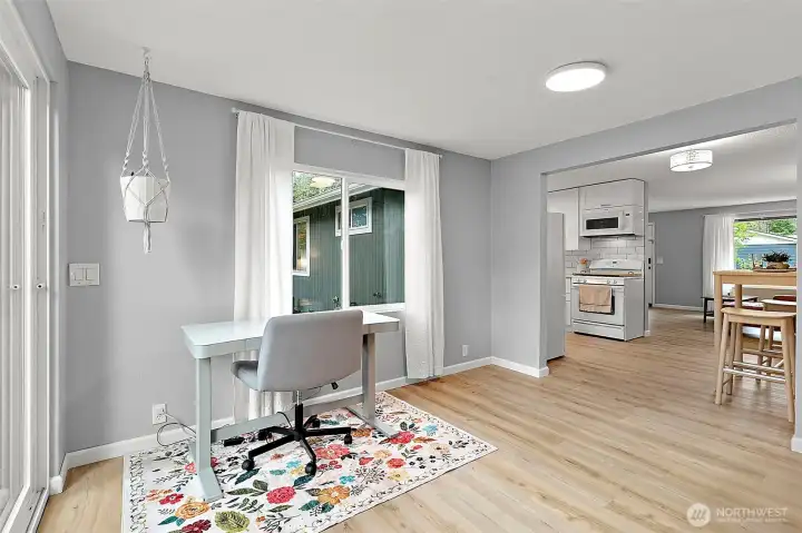 Room for potential office spaces.