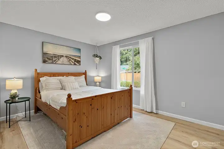 Bedrooms are inviting and fresh.
