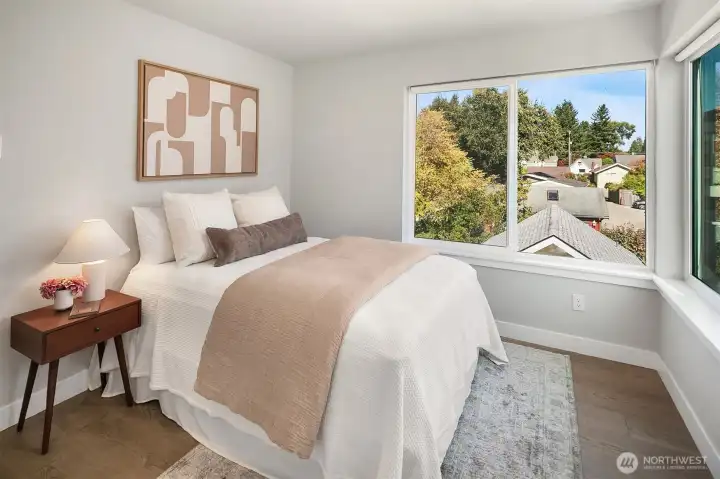 Second bedroom on same floor as primary.