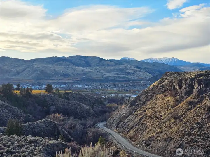 Top looking down to Chesaw Rd.