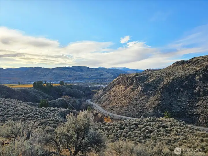 Top looking down to Chesaw Rd.