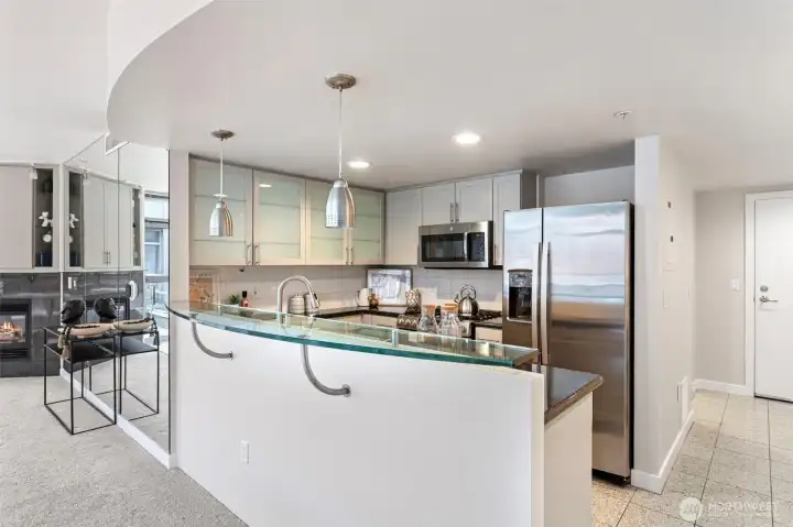 Breakfast bar with extra seating