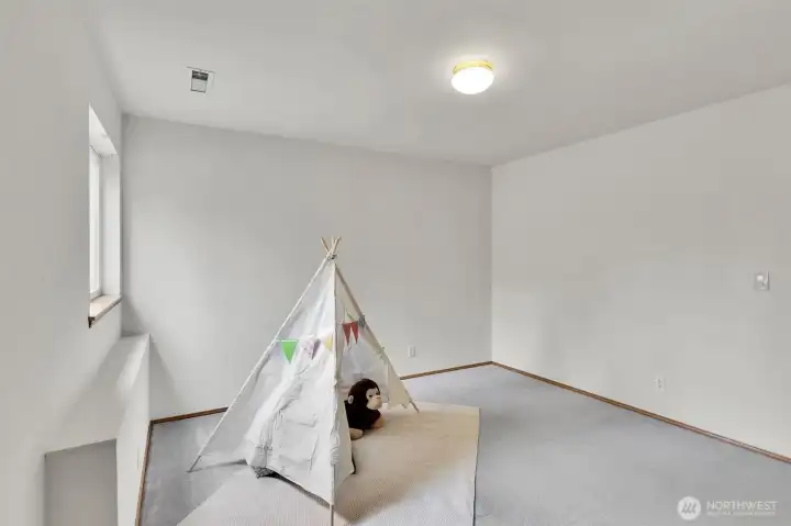 Large fourth Bedroom in daylight basement