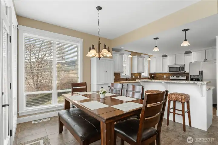 Dining area - lots of natural light