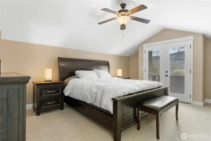 Primary Suite ~ doors to balcony