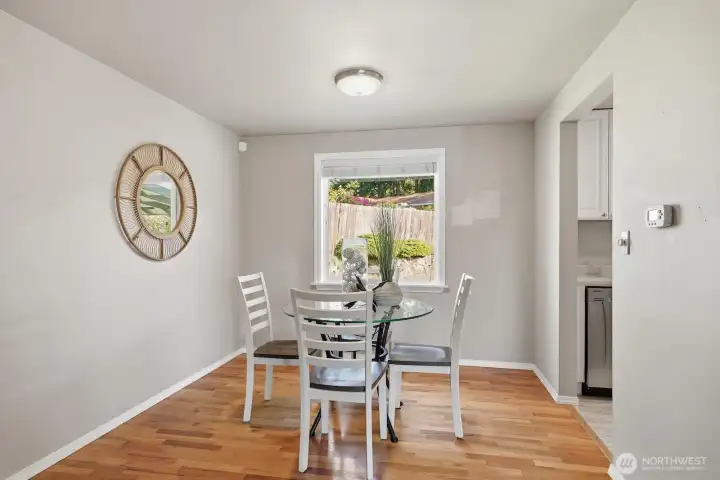 Ample dining area