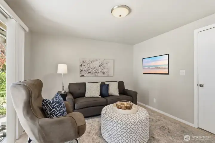 Family room off kitchen