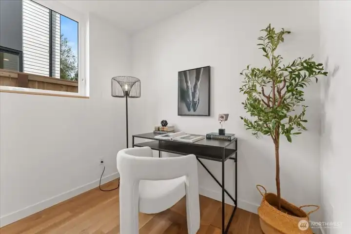 Main door office. Photo of model unit, 4118. Finishes may vary, buyer to verify.