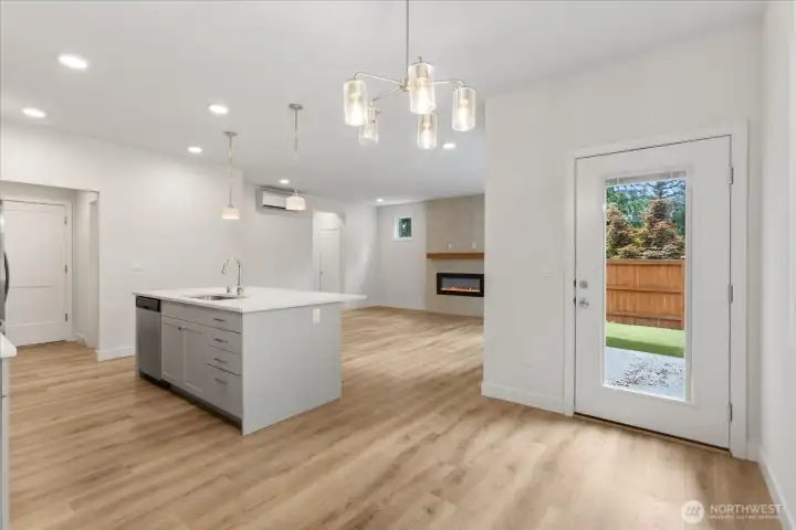 Back patio off your dining area