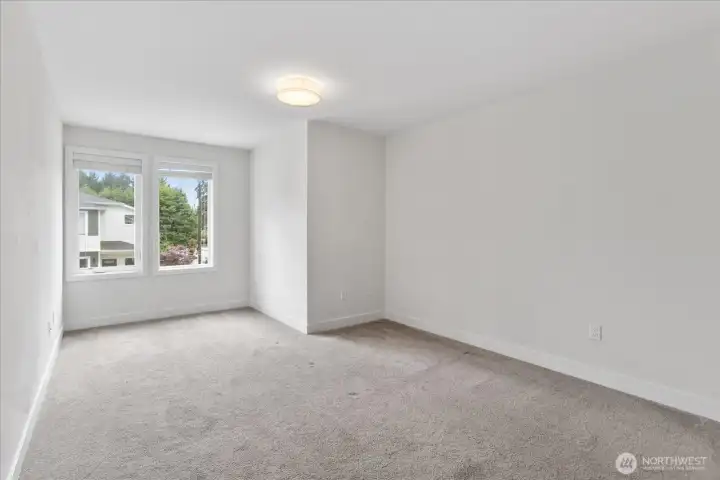Huge space to have a desk or sitting area in your bedroom