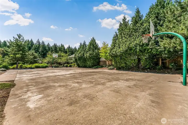 Shoot some hoops on the neighborhood sport court. Shoot some hoops on the neighborhood sport court.