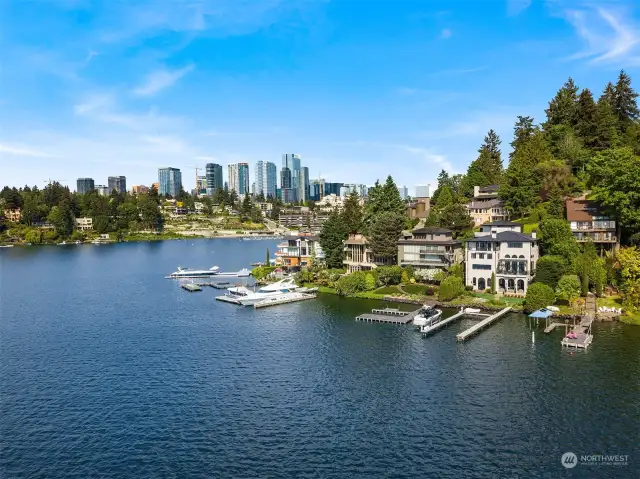 Nestled on Shoreland Dr. which is walking distance to the best of Old Bellevue.