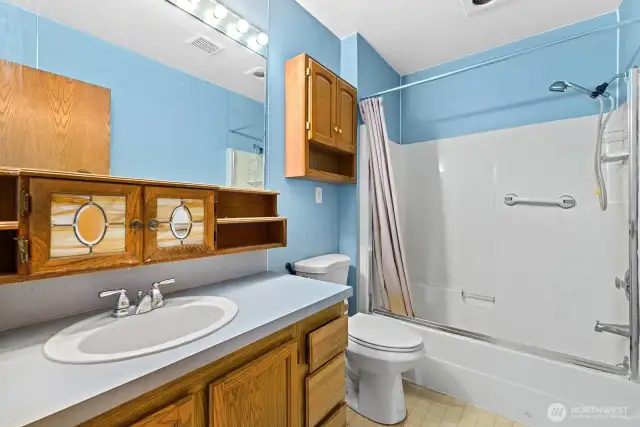 Full bathroom - there is a powder room off of kitchen