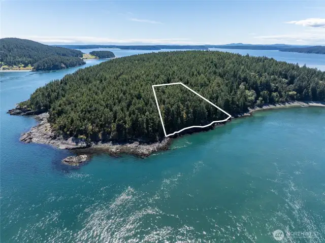 White outline is an approximate Lot 27 property line