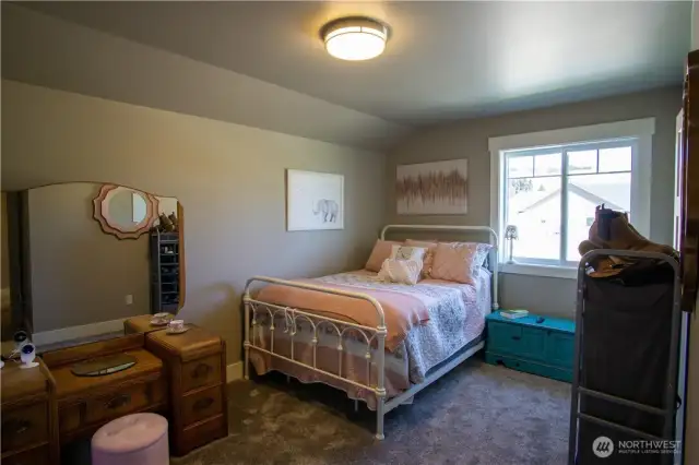 Upstairs guest bedroom #1.
