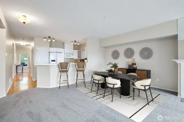 Plenty of dining space for a large table