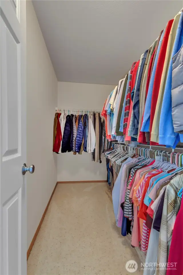 Walk-in closet in Master