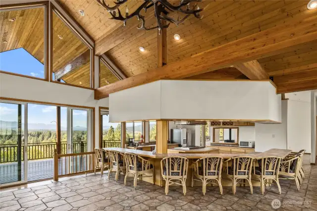 Kitchen Area With Seating