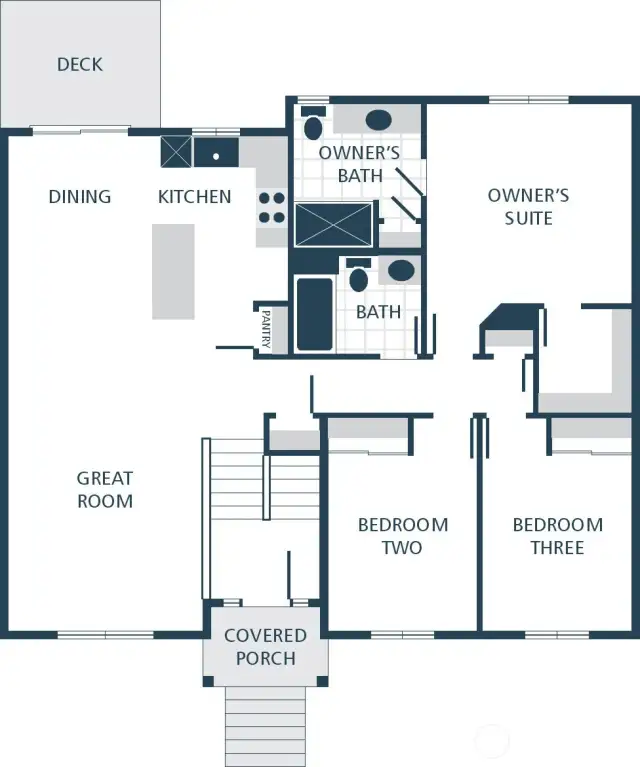 Photographs are for illustrative purposes only. Features, finishes, interior/exterior colors, landscaping and floorplan shown may vary from actual homes built.